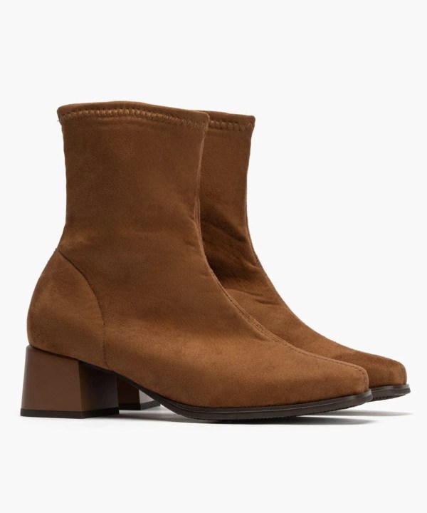 Brown Lycra Boots